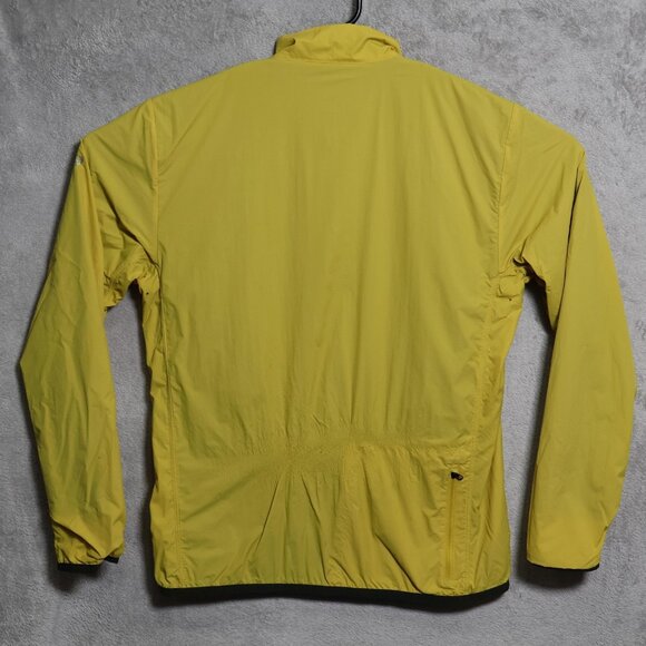 Icebreaker Jacket Mens Medium Yellow Cool-Lite GT Merino Running Windbreaker - Picture 6 of 13